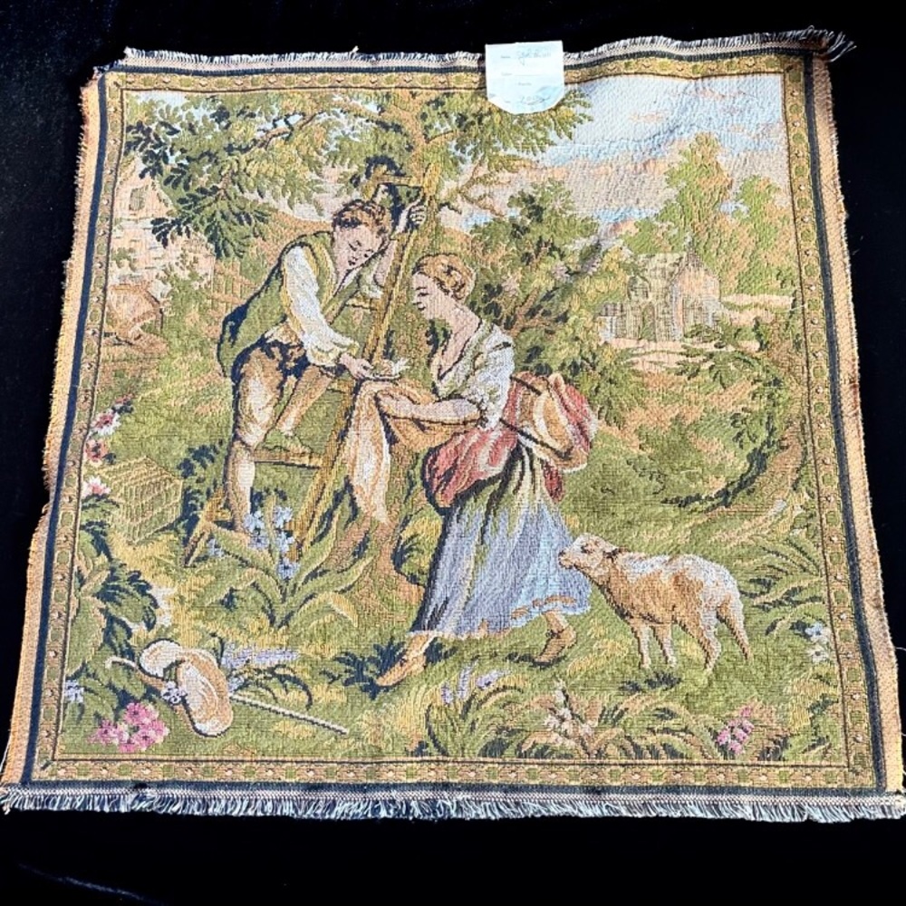 Artesania Textil Woven Vintage French Style Tapestry with Tags